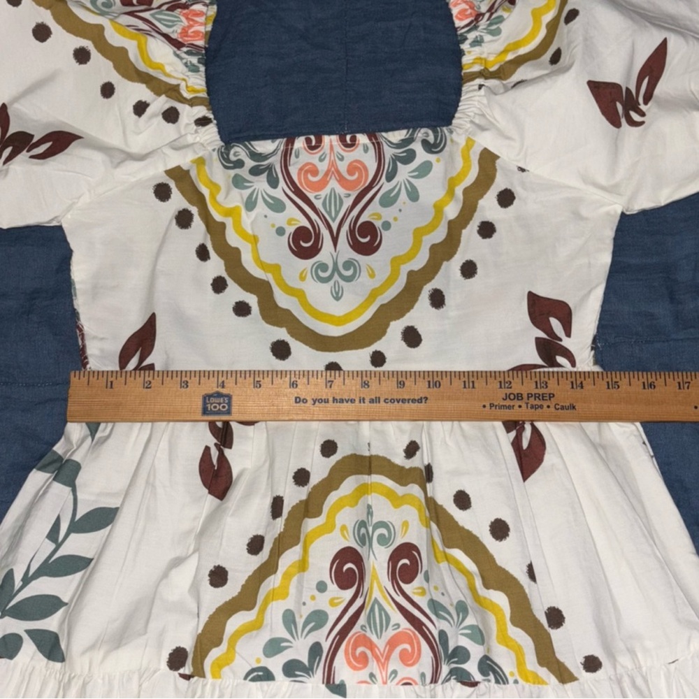 Meadow Rhodes Cotton Elegant White Bohemian Maxi Dress - Picture 4 of 6